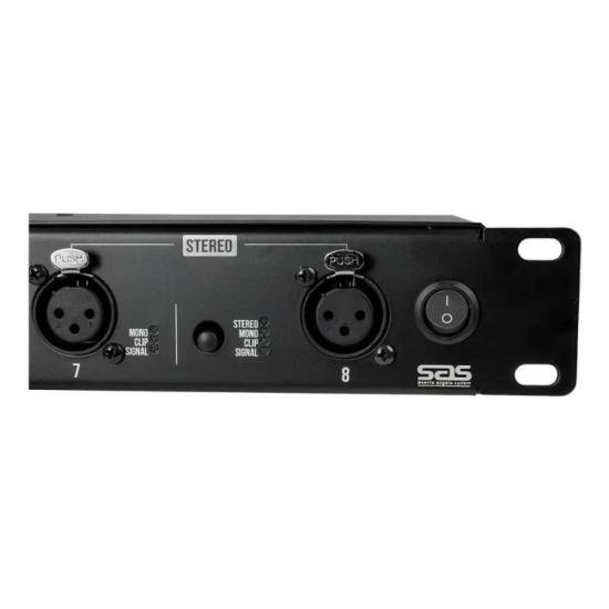 Amplificador p/ Fone 8 Canais AF8 Preto SANTO ANGELO por 1.469,00 à vista no boleto/pix ou parcele em até 12x sem juros. Compre na loja Mundomax!