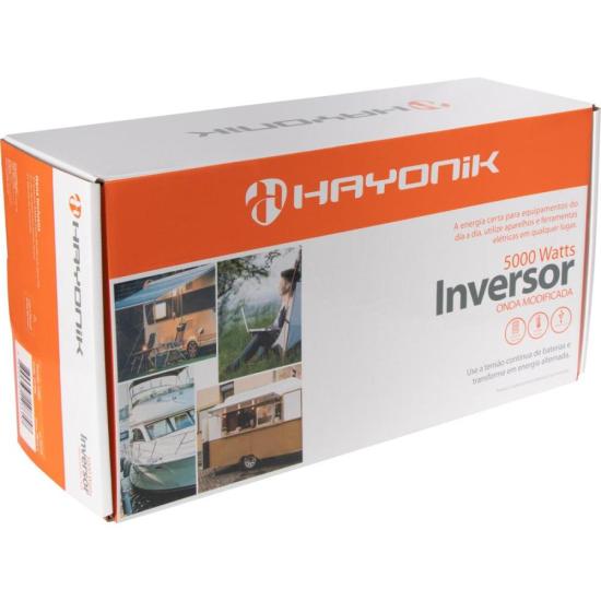 Inversor Automotivo HAYONIK PW13-4 Onda Modificada 5000W 12VDC/127V por 2.199,00 à vista no boleto/pix ou parcele em até 12x sem juros. Compre na loja Mundomax!