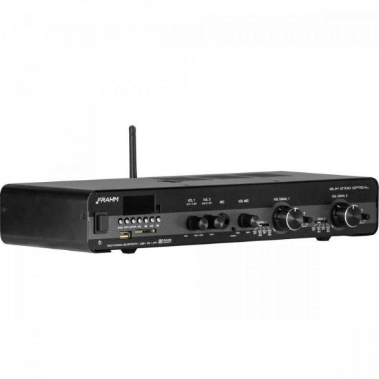 Amplificador Receiver p/ Som Ambiente Slim 2700 OPTICAL G3 FRAHM por 1.359,99 à vista no boleto/pix ou parcele em até 12x sem juros. Compre na loja Mundomax!