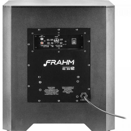 Subwoofer Ativo 12\" 300W RD SW 12 Preto FRAHM por 2.407,99 à vista no boleto/pix ou parcele em até 12x sem juros. Compre na loja Mundomax!