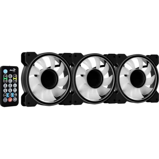 Kit 3 Coolers Aerocool Mirage 12 Pro ARGB + Hub + Controle por 244,99 à vista no boleto/pix ou parcele em até 9x sem juros. Compre na loja Mundomax!