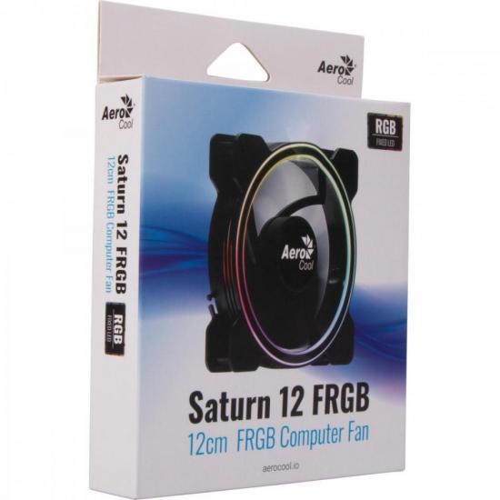 Cooler Fan Aerocool Saturn 12 FRGB por 38,97 à vista no boleto/pix ou parcele em até 1x sem juros. Compre na loja Aerocool!