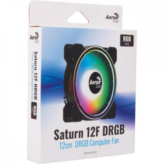 Cooler Fan Aerocool Saturn 12F DRGB por 45,05 à vista no boleto/pix ou parcele em até 1x sem juros. Compre na loja Aerocool!