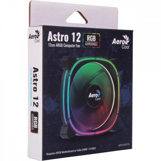 Cooler Fan Aerocool Astro 12 ARGB por 70,00 à vista no boleto/pix ou parcele em até 2x sem juros. Compre na loja Mundomax!