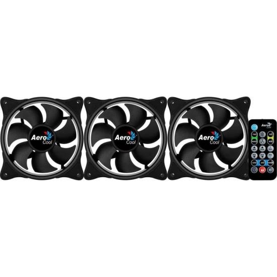 Kit 3 Coolers ECLIPSE 12 PRO ARGB + HUB + Controle AEROCOOL por 235,90 à vista no boleto/pix ou parcele em até 9x sem juros. Compre na loja Mundomax!