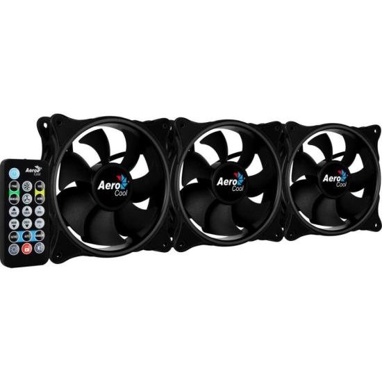 Kit 3 Coolers ECLIPSE 12 PRO ARGB + HUB + Controle AEROCOOL por 235,90 à vista no boleto/pix ou parcele em até 9x sem juros. Compre na loja Mundomax!