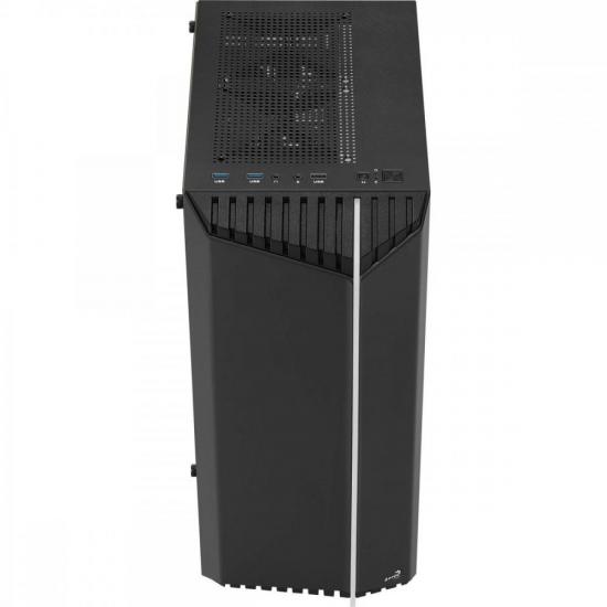 Gabinete Gamer Aerocool Bionic Preto RGB Lateral Vidro por 356,99 à vista no boleto/pix ou parcele em até 10x sem juros. Compre na loja Mundomax!
