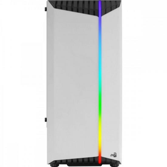Gabinete Gamer Aerocool Bionic Branco RGB Lateral Vidro por 420,20 à vista no boleto/pix ou parcele em até 10x sem juros. Compre na loja Aerocool!