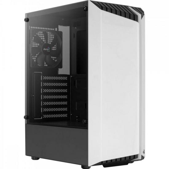 Gabinete Gamer Aerocool Bionic Branco RGB Lateral Vidro por 420,20 à vista no boleto/pix ou parcele em até 10x sem juros. Compre na loja Aerocool!