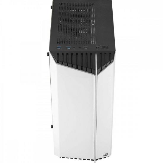 Gabinete Gamer Aerocool Bionic Branco RGB Lateral Vidro por 420,20 à vista no boleto/pix ou parcele em até 10x sem juros. Compre na loja Aerocool!