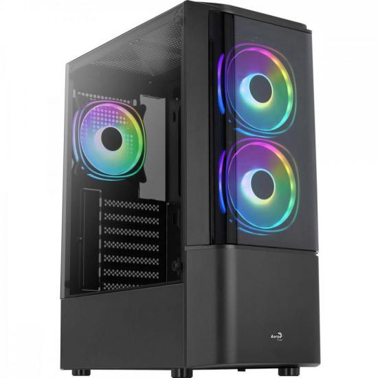 Gabinete Gamer Aerocool ATX Quantum V2 Preto Lateral Vidro por 419,25 à vista no boleto/pix ou parcele em até 10x sem juros. Compre na loja Aerocool!