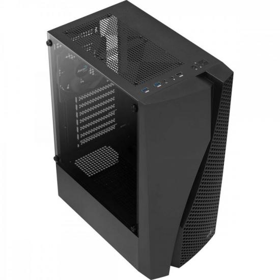Gabinete Gamer Aerocool Wave Preto Lateral Vidro por 0,00 à vista no boleto/pix ou parcele em até 1x sem juros. Compre na loja Mundomax!