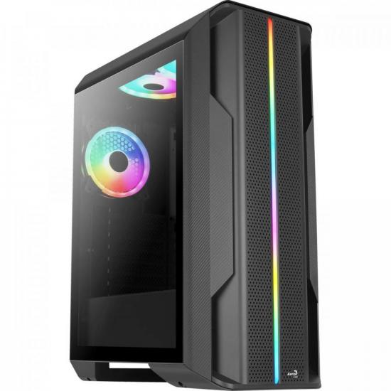 Gabinete Gamer Aerocool ATX Splinter Lateral Vidro por 767,00 à vista no boleto/pix ou parcele em até 10x sem juros. Compre na loja Mundomax!