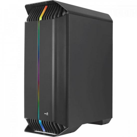 Gabinete Gamer Aerocool Gladiator Preto RGB Lateral Vidro por 645,05 à vista no boleto/pix ou parcele em até 10x sem juros. Compre na loja Aerocool!