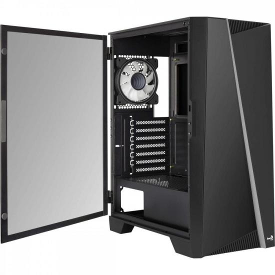 Gabinete Gamer Aerocool Mirage Preto RGB Lateral Vidro por 455,11 à vista no boleto/pix ou parcele em até 10x sem juros. Compre na loja Aerocool!