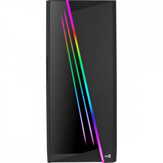 Gabinete Gamer Aerocool Mirage Preto RGB Lateral Vidro por 455,11 à vista no boleto/pix ou parcele em até 10x sem juros. Compre na loja Aerocool!
