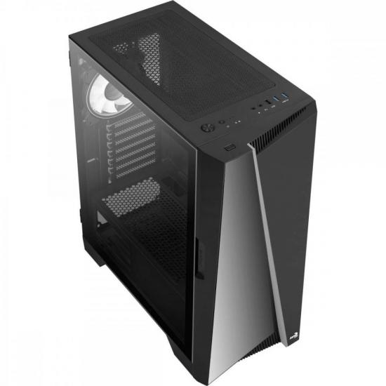 Gabinete Gamer Aerocool Mirage Preto RGB Lateral Vidro por 455,11 à vista no boleto/pix ou parcele em até 10x sem juros. Compre na loja Aerocool!