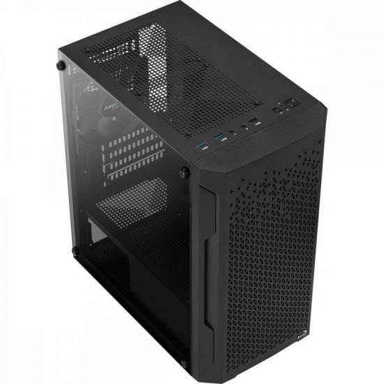 Gabinete Gamer Aerocool Trinity Mini Preto Lateral Vidro por 400,00 à vista no boleto/pix ou parcele em até 10x sem juros. Compre na loja Mundomax!