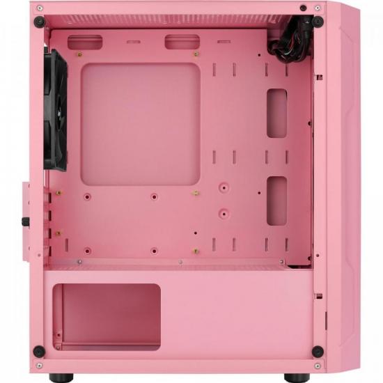 Gabinete Gamer Aerocool Trinity Mini Rosa Lateral Vidro por 323,00 à vista no boleto/pix ou parcele em até 10x sem juros. Compre na loja Mundomax!