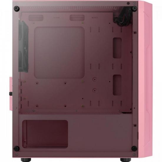 Gabinete Gamer Aerocool Trinity Mini Rosa Lateral Vidro por 323,00 à vista no boleto/pix ou parcele em até 10x sem juros. Compre na loja Mundomax!