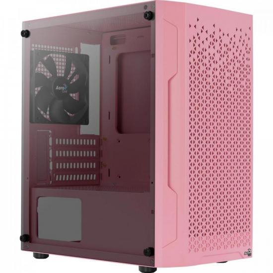 Gabinete Gamer Aerocool Trinity Mini Rosa Lateral Vidro por 323,00 à vista no boleto/pix ou parcele em até 10x sem juros. Compre na loja Mundomax!