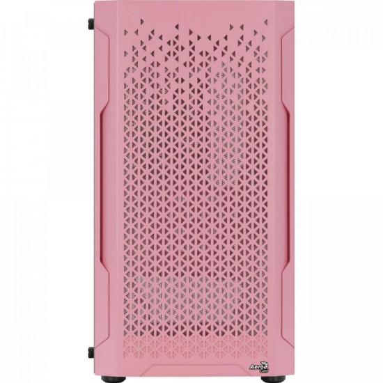 Gabinete Gamer Aerocool Trinity Mini Rosa Lateral Vidro por 323,00 à vista no boleto/pix ou parcele em até 10x sem juros. Compre na loja Mundomax!