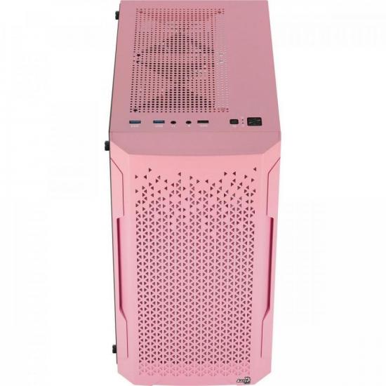 Gabinete Gamer Aerocool Trinity Mini Rosa Lateral Vidro por 323,00 à vista no boleto/pix ou parcele em até 10x sem juros. Compre na loja Mundomax!