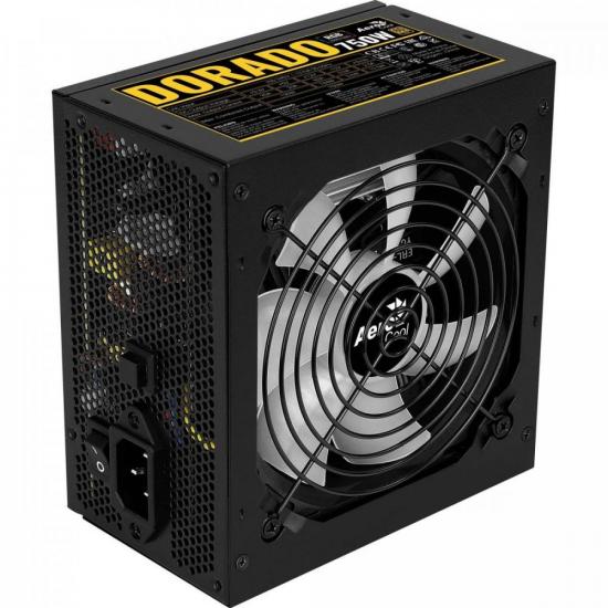 Fonte Gamer ATX Aerocool DORADO 750W 80 Plus Gold APFC por 649,00 à vista no boleto/pix ou parcele em até 10x sem juros. Compre na loja Mundomax!