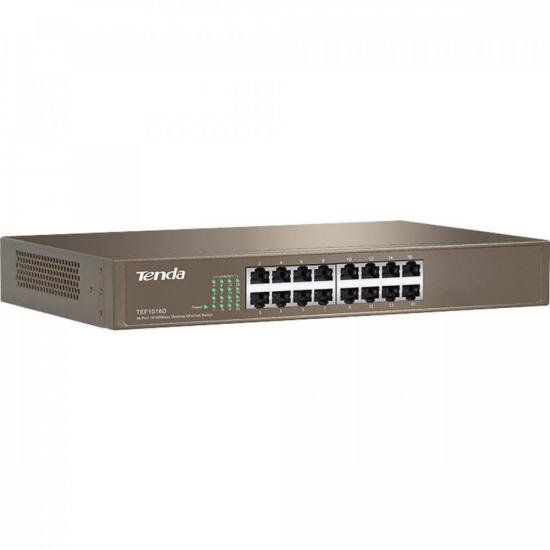 Switch 16p 100mbps TEF1016D TENDA por 516,90 à vista no boleto/pix ou parcele em até 10x sem juros. Compre na loja Mundomax!