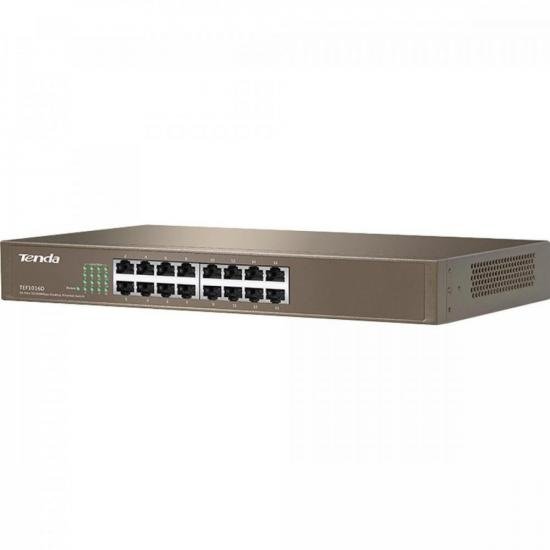 Switch 16p 100mbps TEF1016D TENDA por 516,90 à vista no boleto/pix ou parcele em até 10x sem juros. Compre na loja Mundomax!