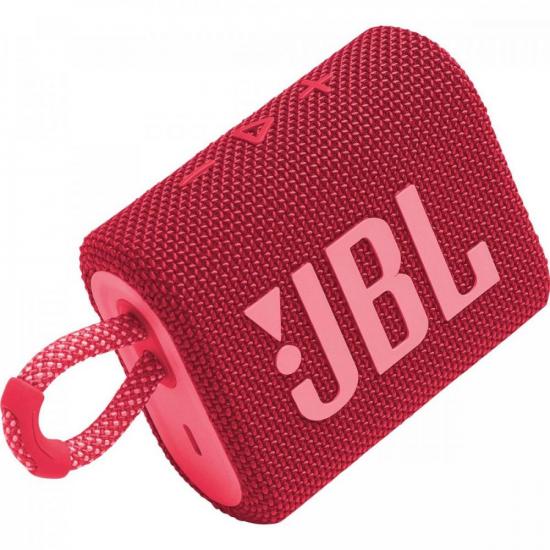 Caixa de Som Bluetooth 4W GO 3 Vermelho JBL por 328,90 à vista no boleto/pix ou parcele em até 10x sem juros. Compre na loja Mundomax!