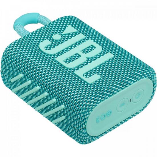 Caixa de Som Bluetooth 4W GO 3 Verde Água JBL por 293,90 à vista no boleto/pix ou parcele em até 10x sem juros. Compre na loja Mundomax!