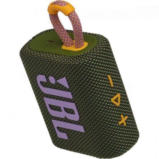 Caixa de Som Bluetooth 4W GO 3 Verde JBL por 293,90 à vista no boleto/pix ou parcele em até 10x sem juros. Compre na loja Mundomax!