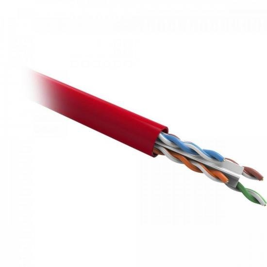 Cabo de Rede CAT.6 CMX CX 305m Vermelho Furukawa Sohoplus por 1.499,00 à vista no boleto/pix ou parcele em até 12x sem juros. Compre na loja Mundomax!