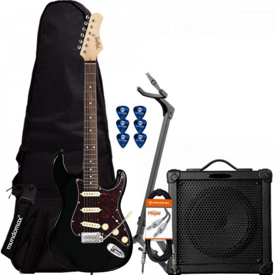 Kit Guitarra TAGIMA Classic Preta C/TT T-635 + Cubo + Acessórios (74006)