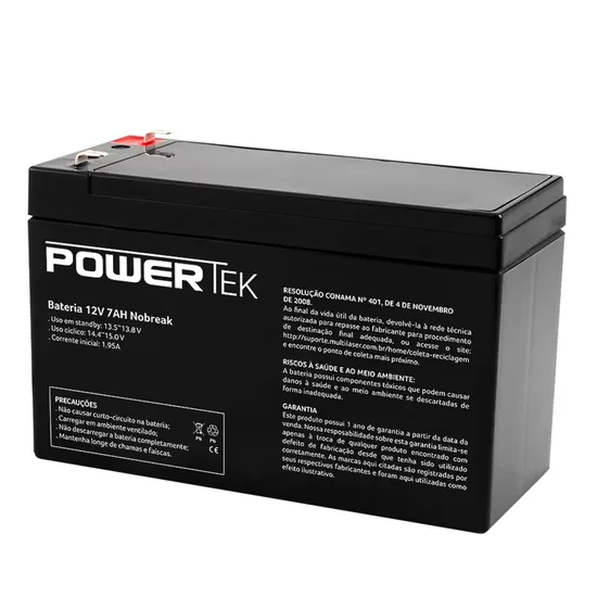 Bateria Para Nobreak 12v 7Ah EN013 Powertek (74059)