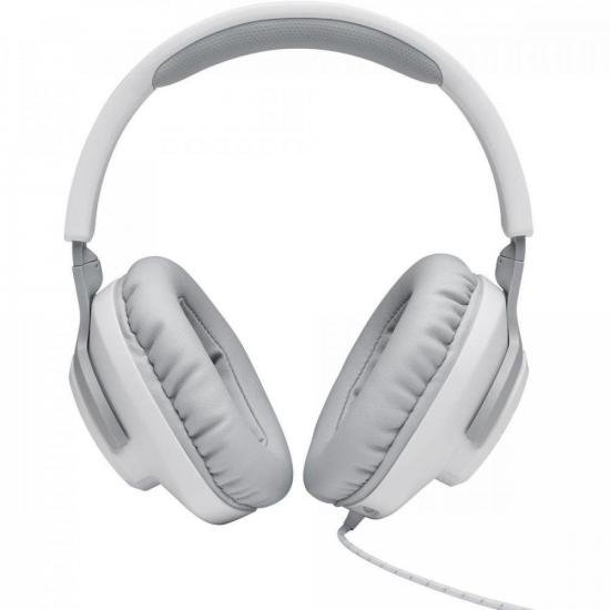 Headset Gamer Quantum 100 Branco JBL por 285,90 à vista no boleto/pix ou parcele em até 10x sem juros. Compre na loja Mundomax!