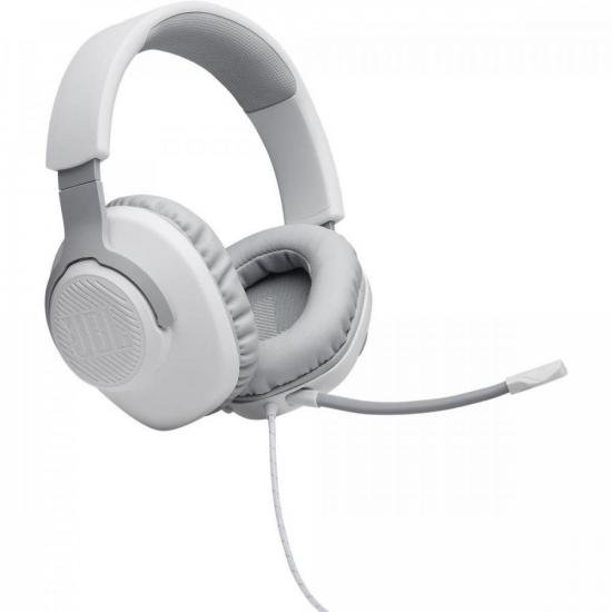 Headset Gamer Quantum 100 Branco JBL por 285,90 à vista no boleto/pix ou parcele em até 10x sem juros. Compre na loja Mundomax!