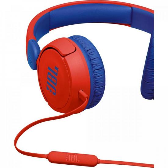Fone de Ouvido Infantil JR310 Vermelho/Azul JBL por 151,90 à vista no boleto/pix ou parcele em até 6x sem juros. Compre na loja Mundomax!