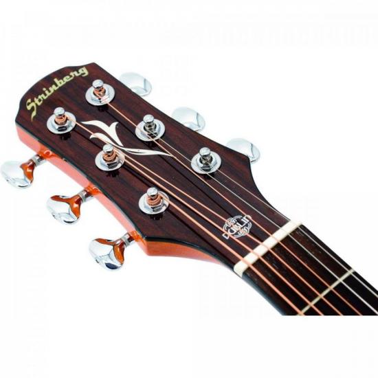 Violão Eletroacústico Strinberg Dublin DE55SC Aço Natural por 1.999,99 à vista no boleto/pix ou parcele em até 12x sem juros. Compre na loja Mundomax!