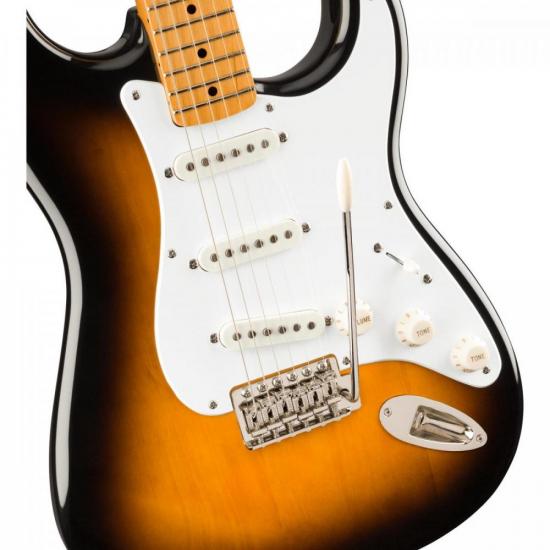 Guitarra Squier Stratocaster Vibe 50’s Sunburst por 5.299,00 à vista no boleto/pix ou parcele em até 12x sem juros. Compre na loja Mundomax!