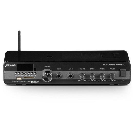Amplificador SLIM-2200 OPTICAL G3 FRAHM por 1.108,90 à vista no boleto/pix ou parcele em até 12x sem juros. Compre na loja Mundomax!