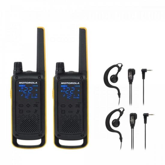 Kit Rádio Comunicador Talkabout T470BR Motorola + Fone (74581)