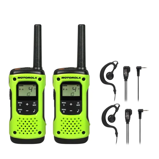 Kit Rádio Comunicador Talkabout T600BR Verde Motorola + Fone (74582)