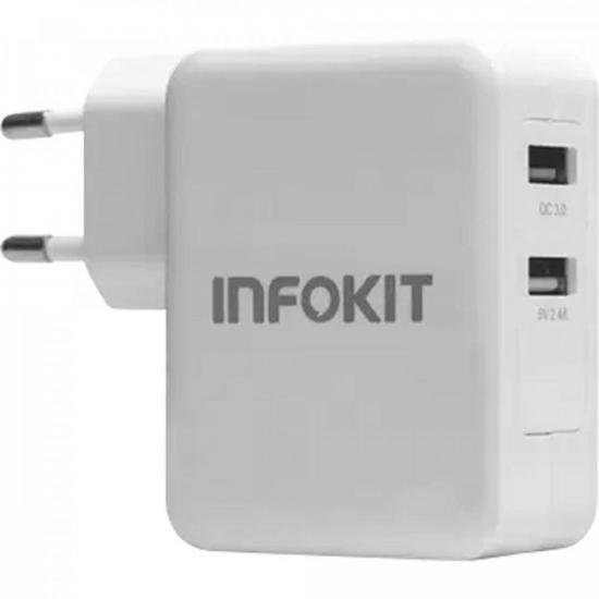 Carregador 36W USB TURBO QC 3.0 Branco EXBOM por 77,90 à vista no boleto/pix ou parcele em até 3x sem juros. Compre na loja Mundomax!