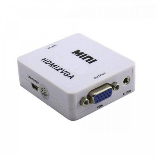 Mini Conversor HDMI para VGA EXBOM por 25,90 à vista no boleto/pix ou parcele em até 1x sem juros. Compre na loja Mundomax!