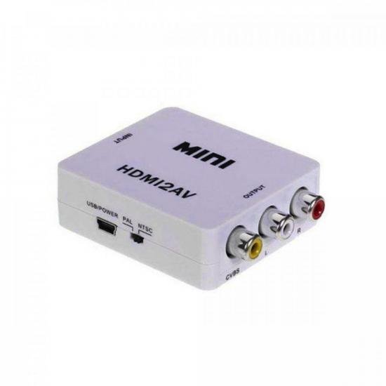 Conversor HDMI x AV 1080P EXBOM por 39,90 à vista no boleto/pix ou parcele em até 1x sem juros. Compre na loja Mundomax!