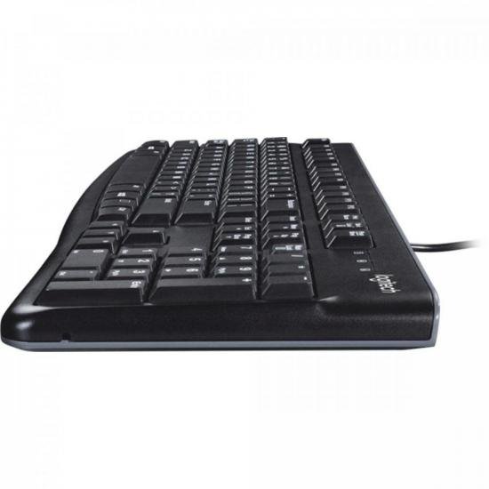 Teclado Logitech K120 Com Fio USB Preto por 95,00 à vista no boleto/pix ou parcele em até 3x sem juros. Compre na loja Mundomax!