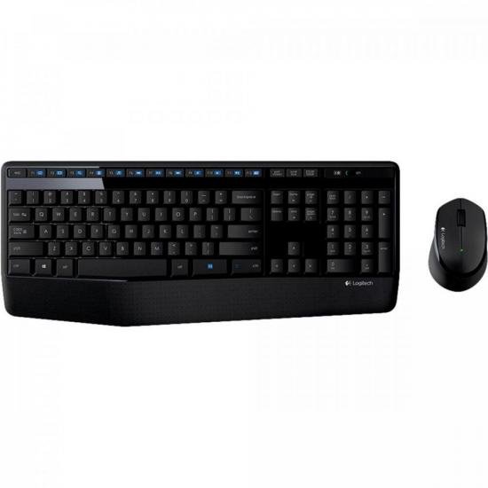 Kit Teclado e Mouse sem Fio LOGITECH MK345 Preto por 0,00 à vista no boleto/pix ou parcele em até 1x sem juros. Compre na loja Mundomax!