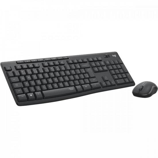 Kit Teclado e Mouse Logitech MK295 Sem Fio Preto por 259,99 à vista no boleto/pix ou parcele em até 10x sem juros. Compre na loja Mundomax!